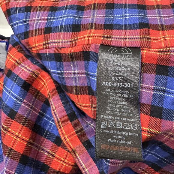 Little Bird by Jools Oliver Blue Wool Coat - Picture 7 of 9